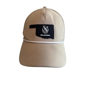 Branded Bills Performance 545 Oklahoma State Rope Hat Snapback Tan Mens OSFM